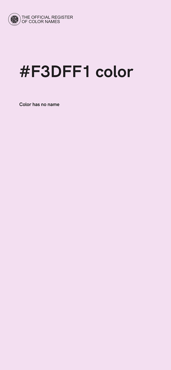 #F3DFF1 color image