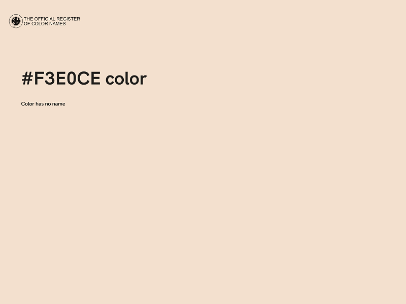 #F3E0CE color image