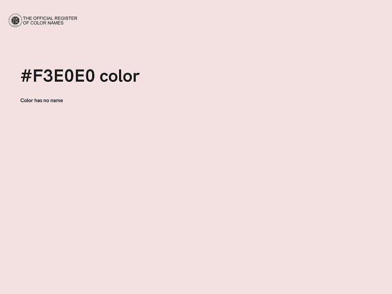 #F3E0E0 color image