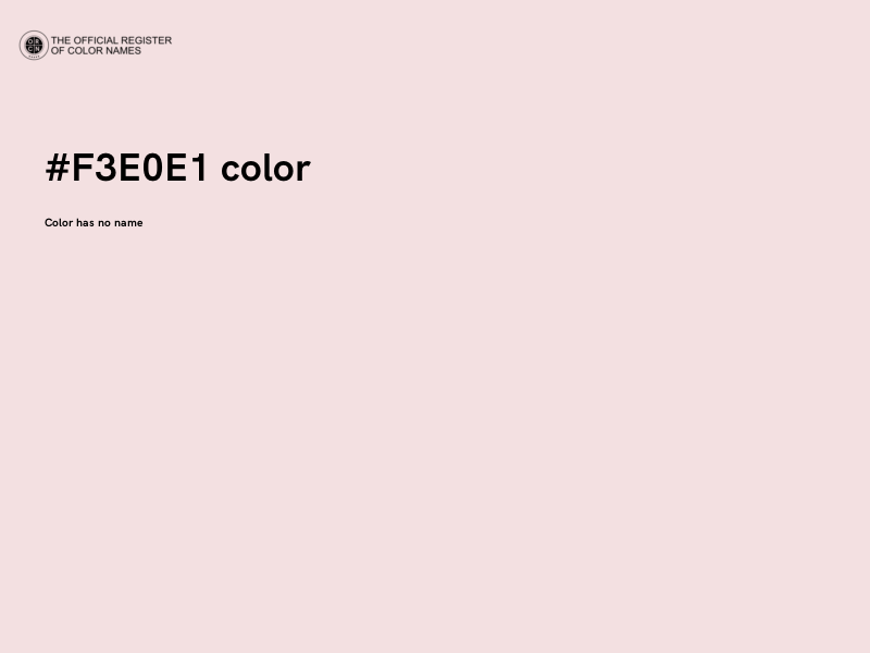 #F3E0E1 color image