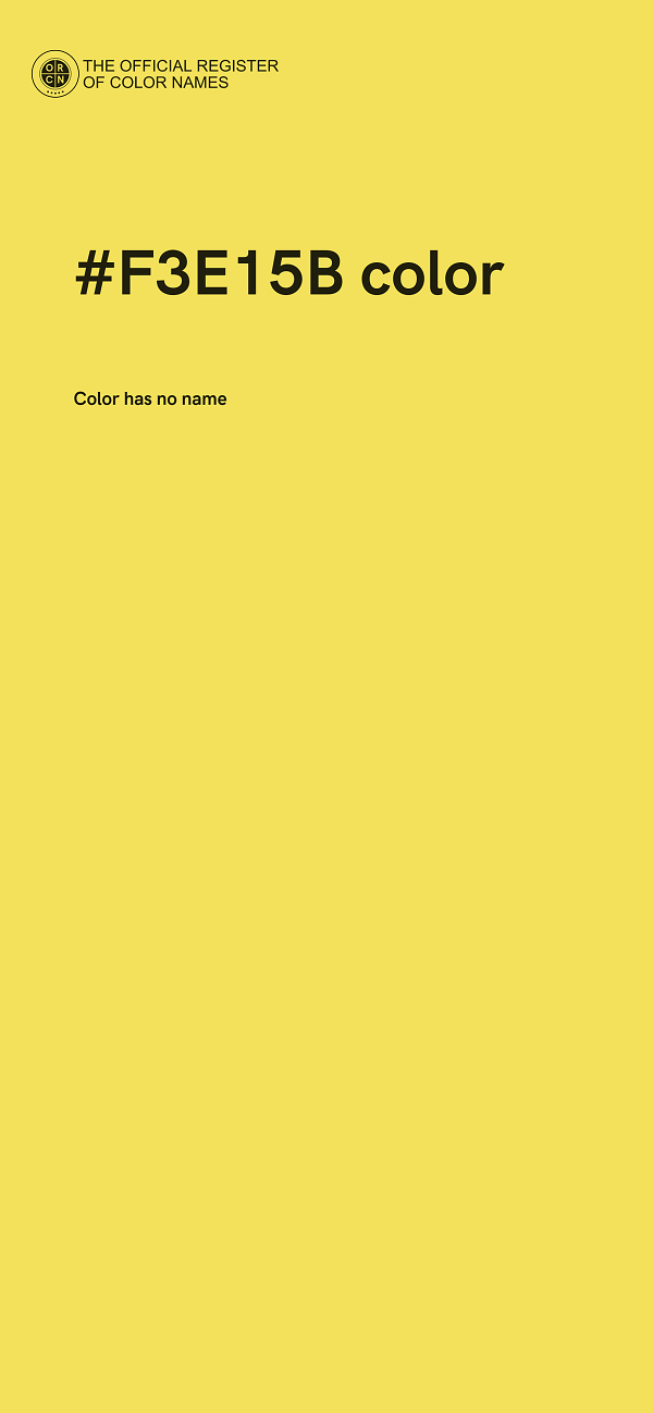 #F3E15B color image