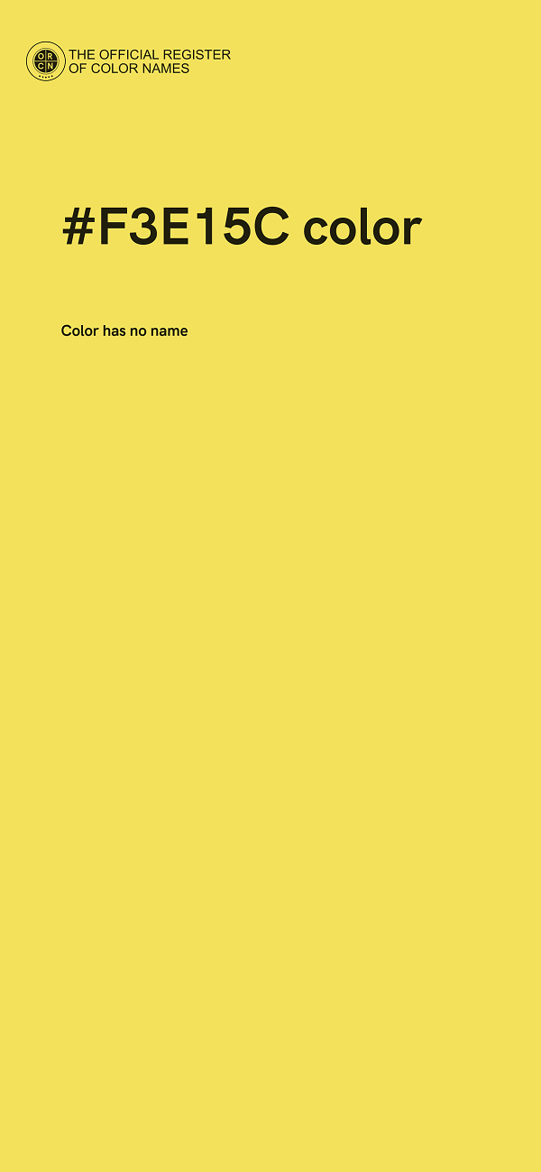 #F3E15C color image