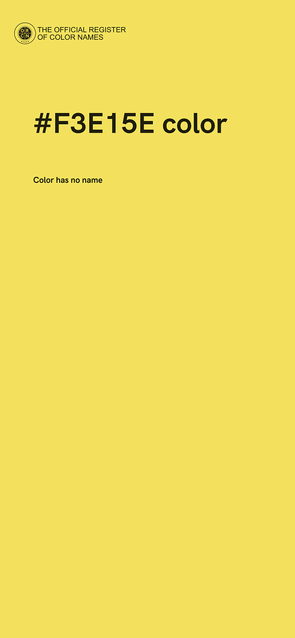 #F3E15E color image