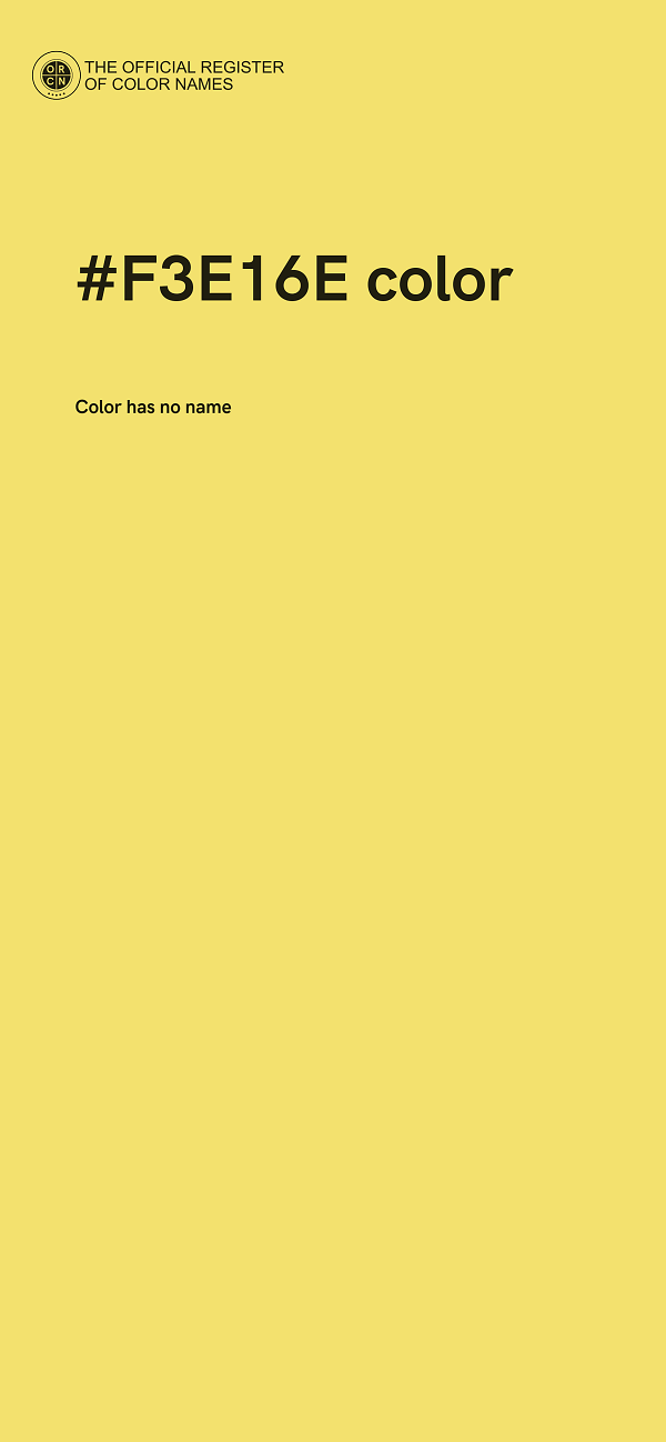 #F3E16E color image