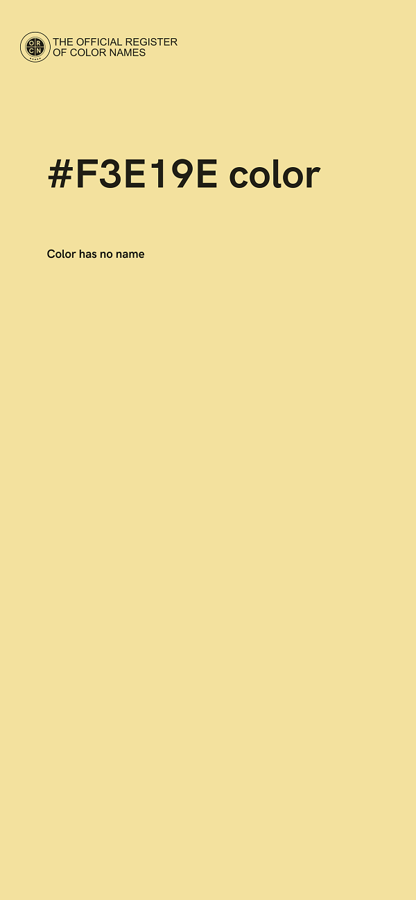#F3E19E color image