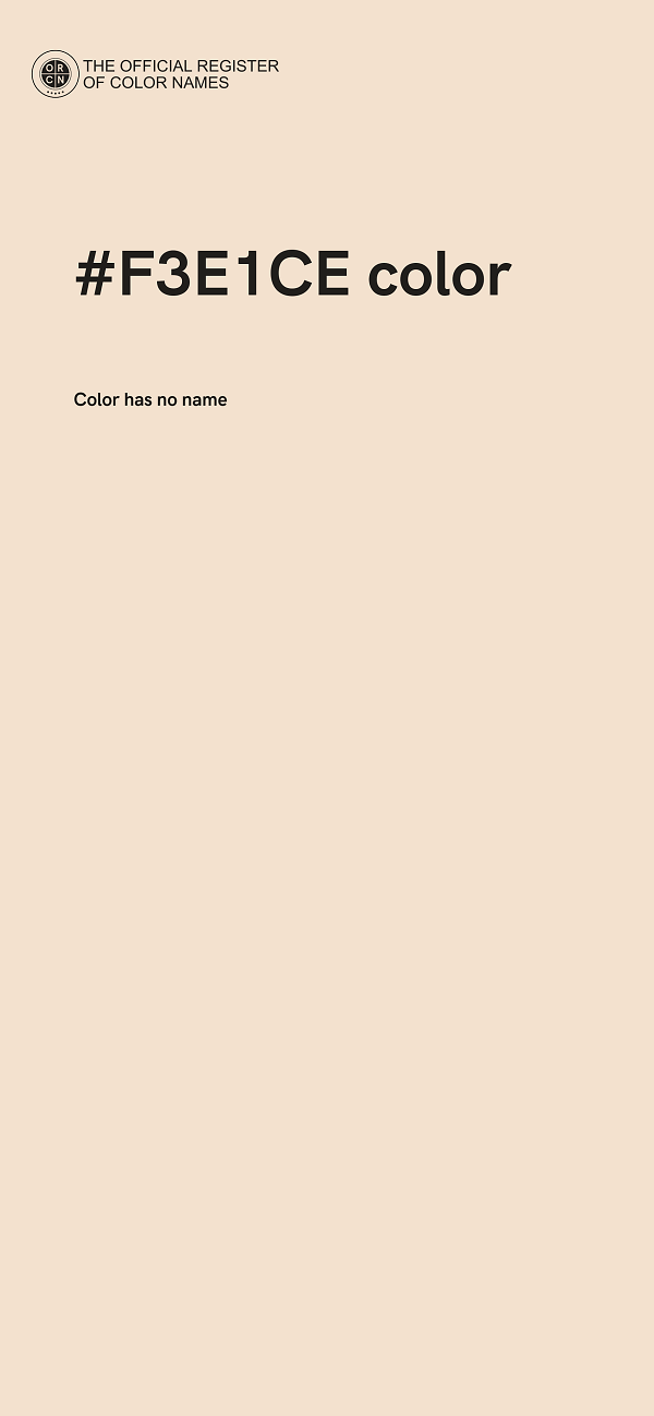 #F3E1CE color image