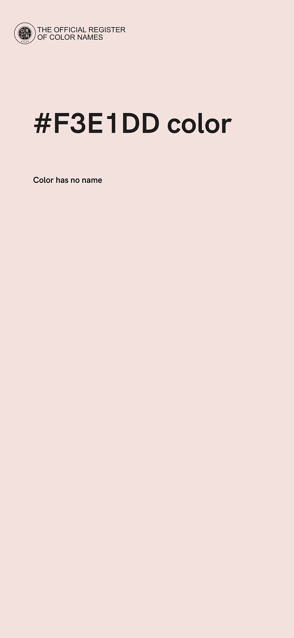 #F3E1DD color image