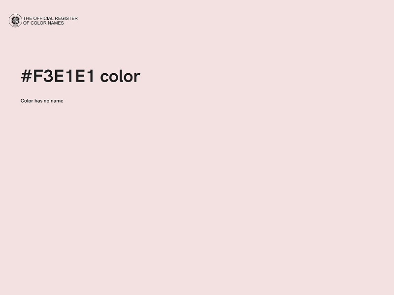 #F3E1E1 color image