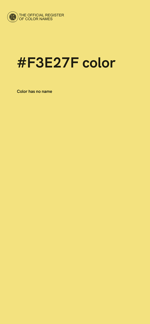 #F3E27F color image