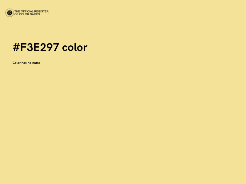 #F3E297 color image