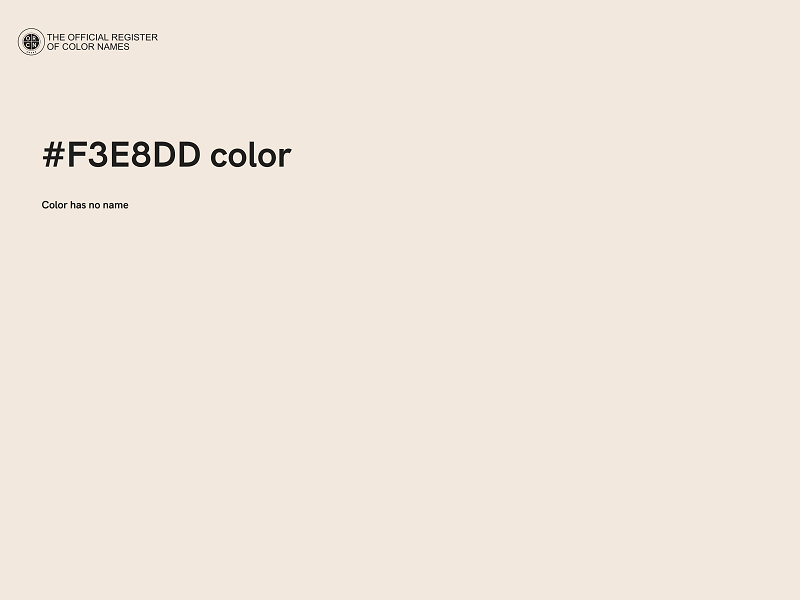 #F3E8DD color image