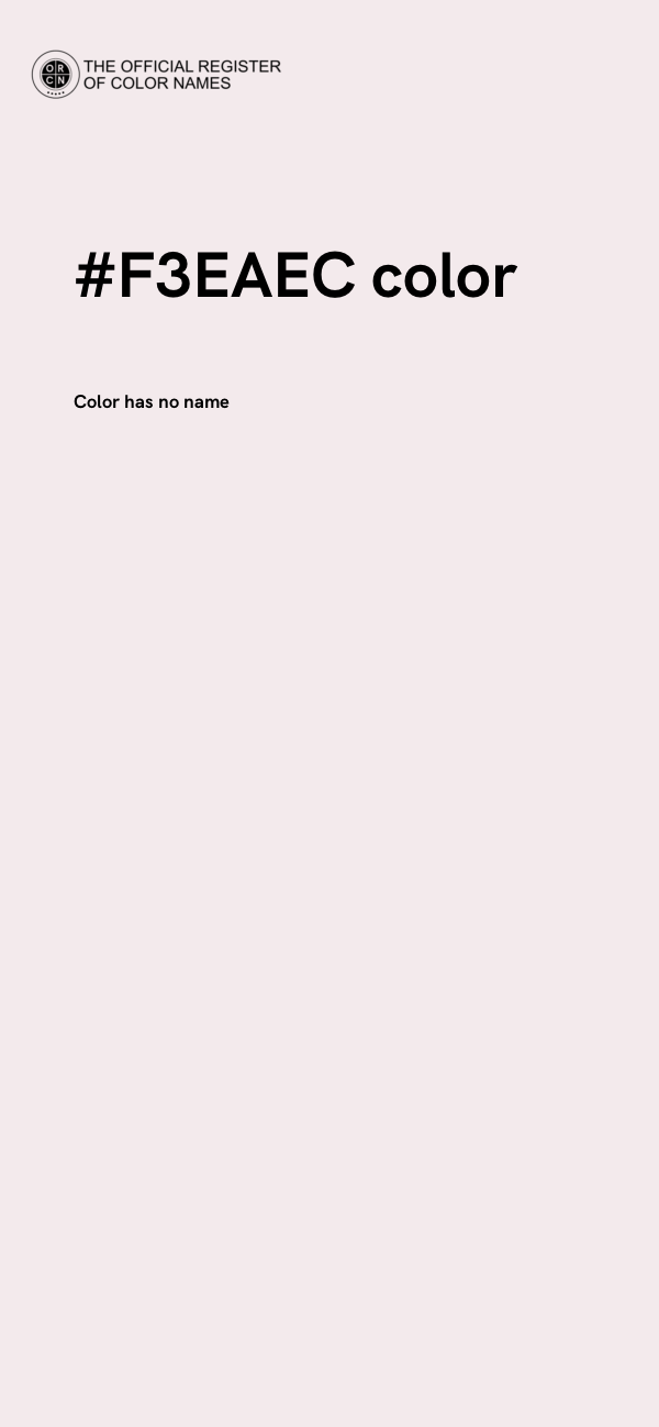 #F3EAEC color image
