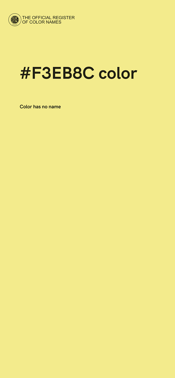 #F3EB8C color image