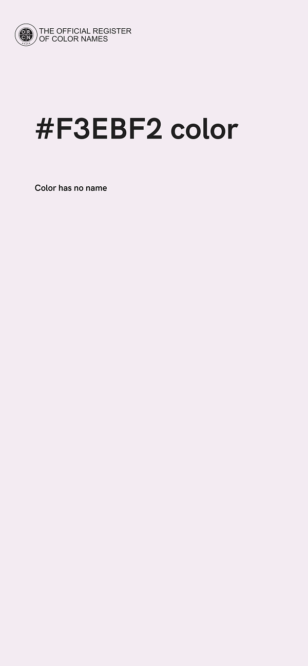 #F3EBF2 color image