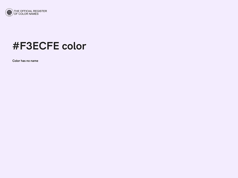 #F3ECFE color image