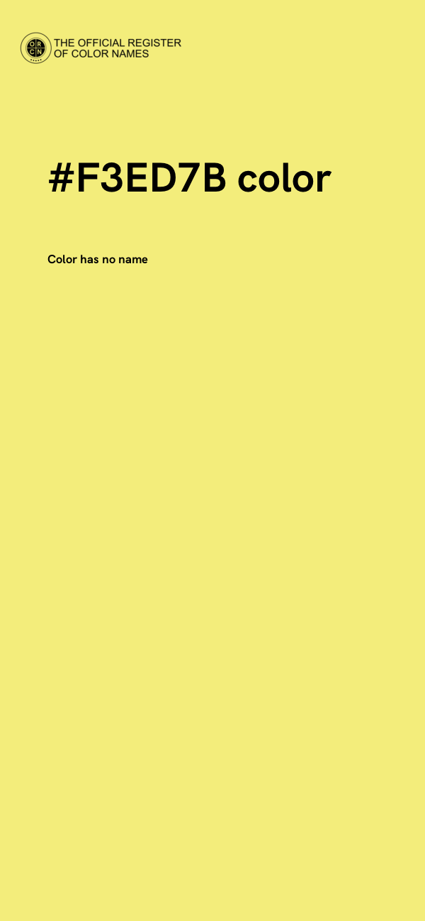 #F3ED7B color image