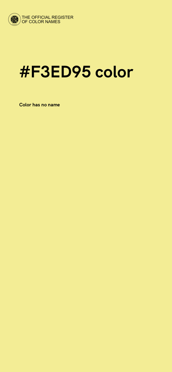 #F3ED95 color image