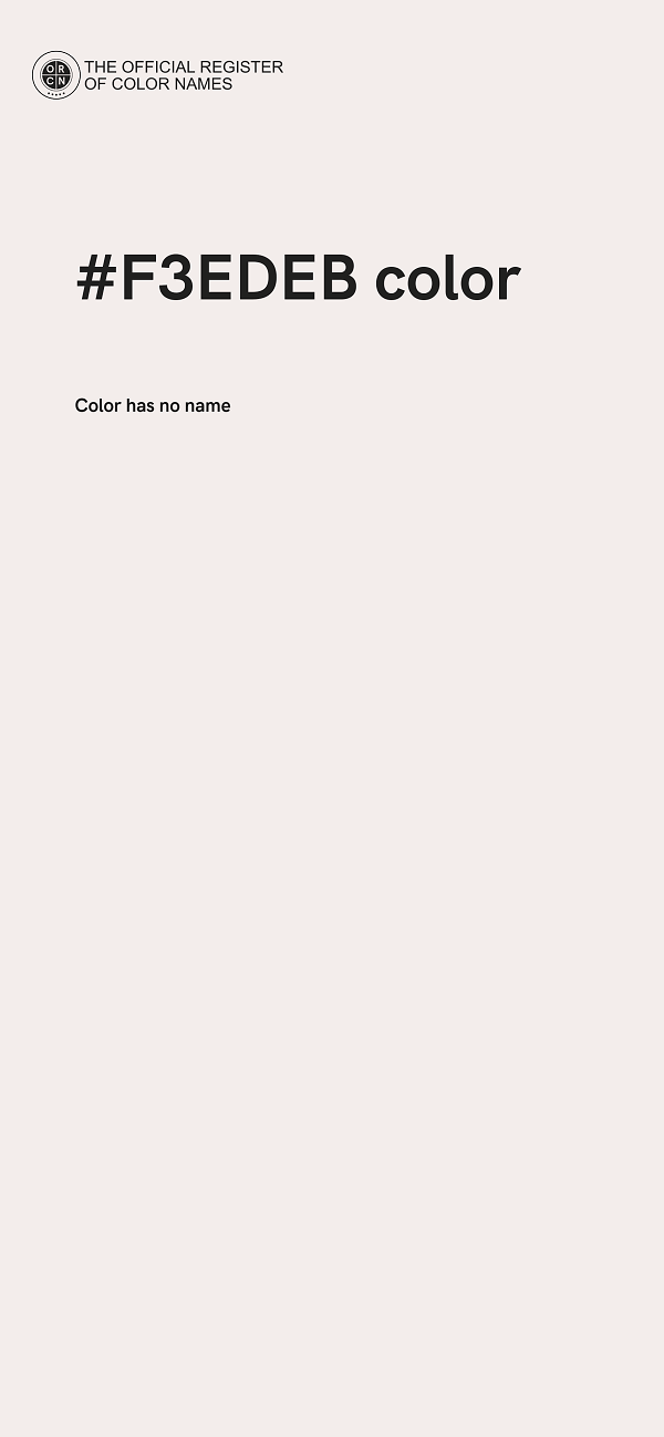 #F3EDEB color image