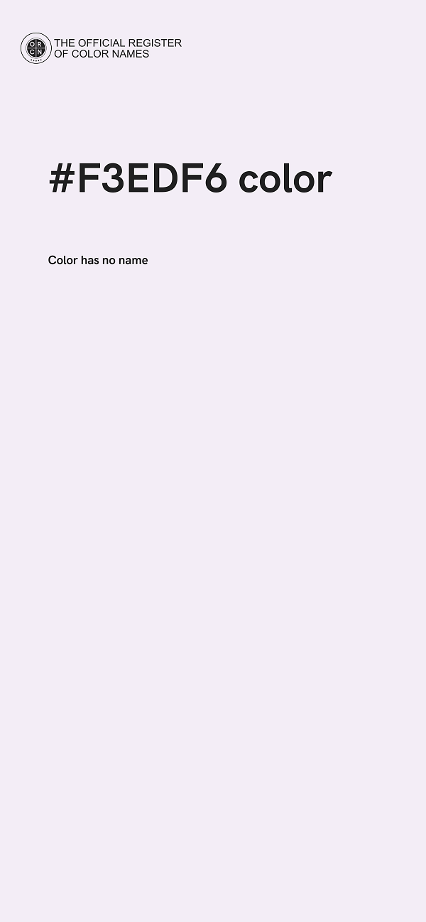 #F3EDF6 color image