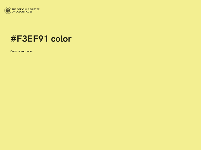 #F3EF91 color image