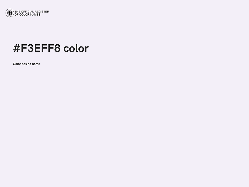 #F3EFF8 color image