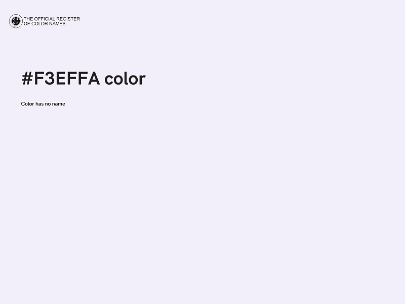 #F3EFFA color image