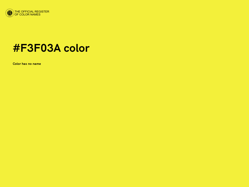 #F3F03A color image