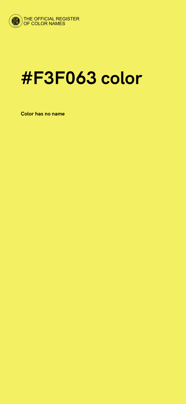 #F3F063 color image