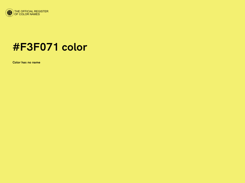 #F3F071 color image