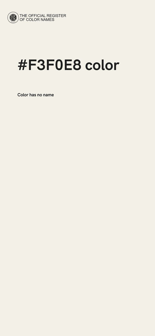 #F3F0E8 color image
