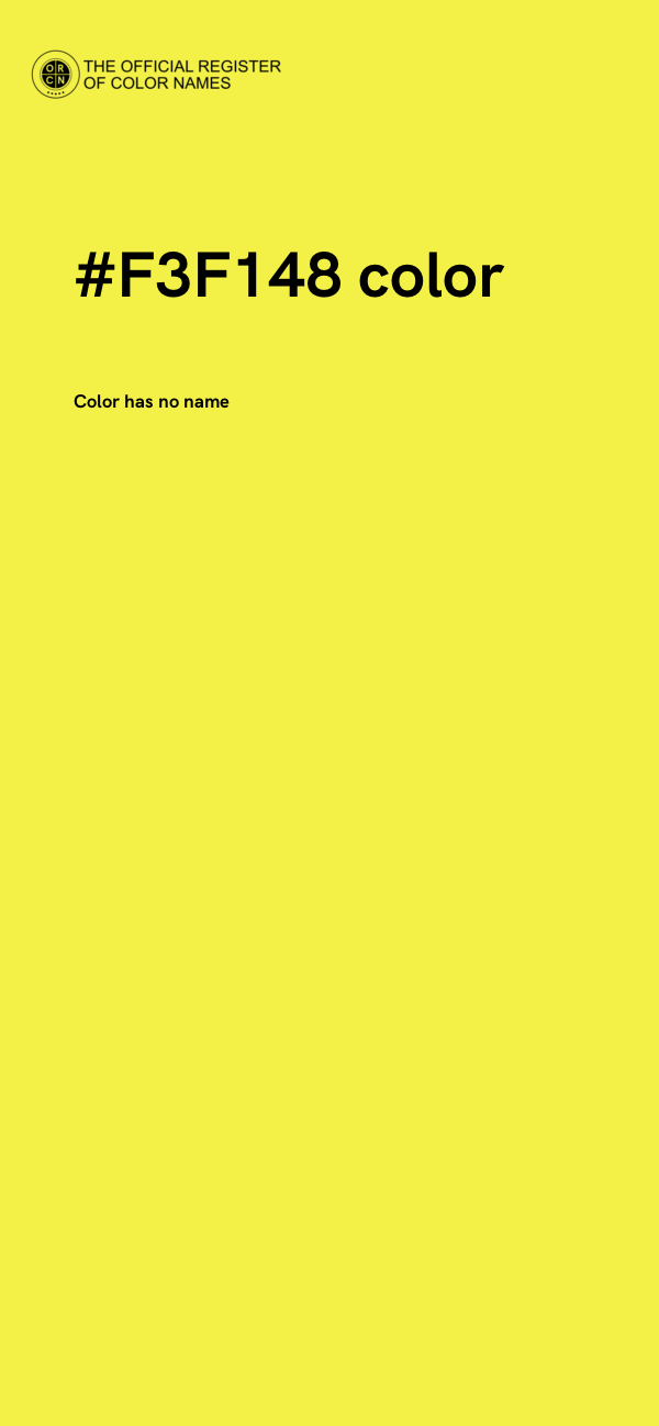 #F3F148 color image
