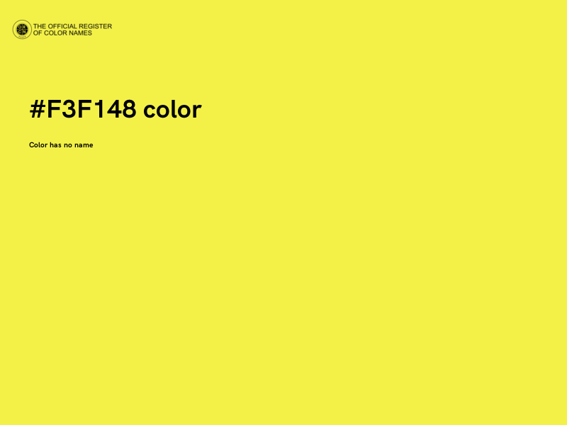 #F3F148 color image