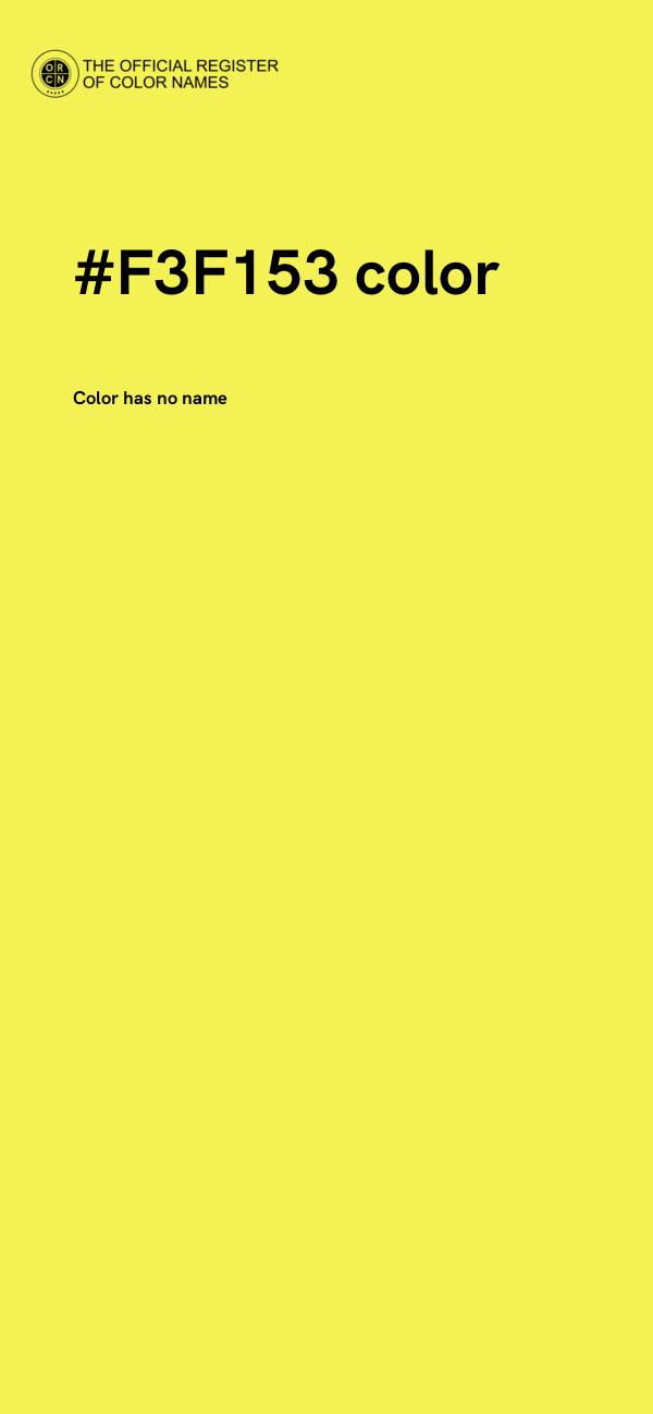 #F3F153 color image