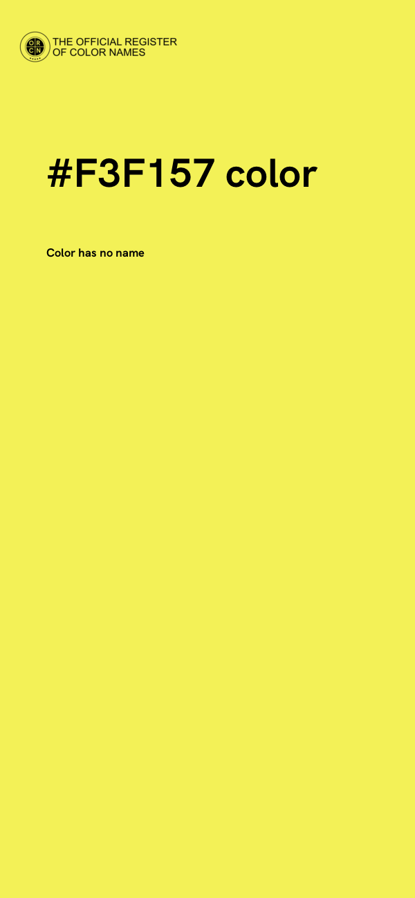 #F3F157 color image