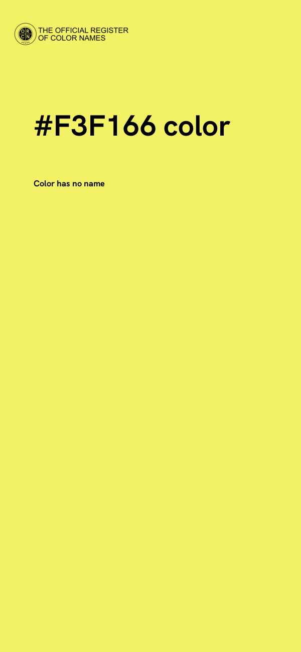#F3F166 color image