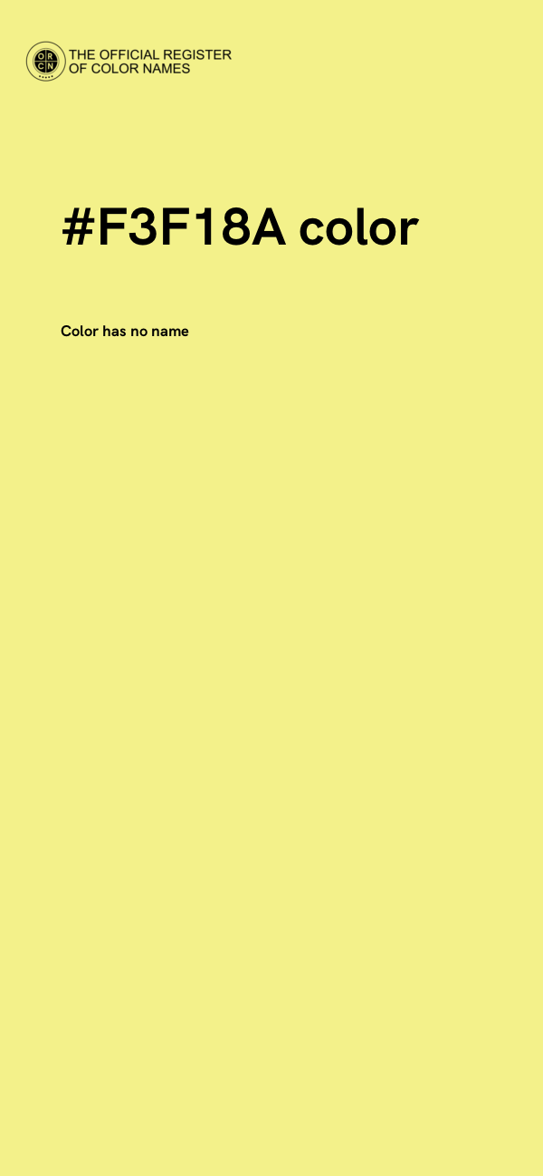 #F3F18A color image