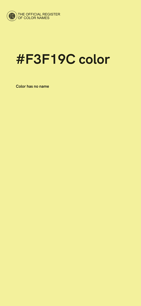 #F3F19C color image