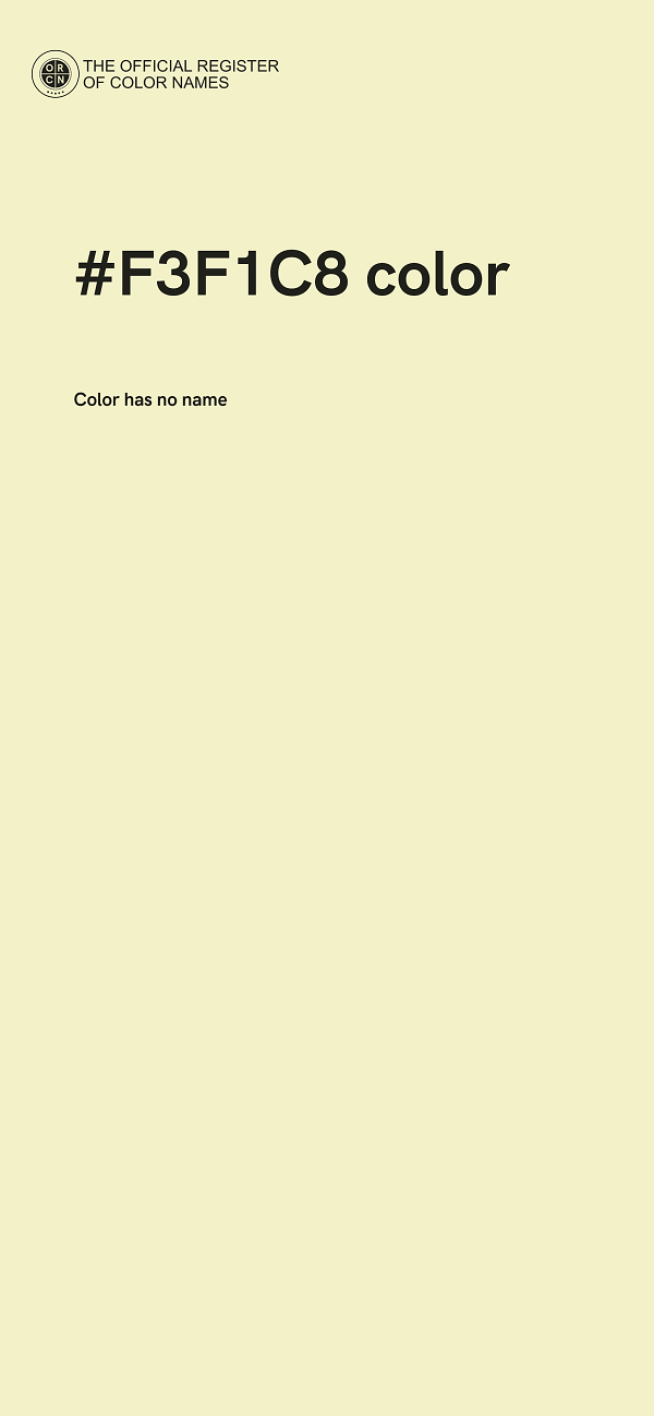 #F3F1C8 color image