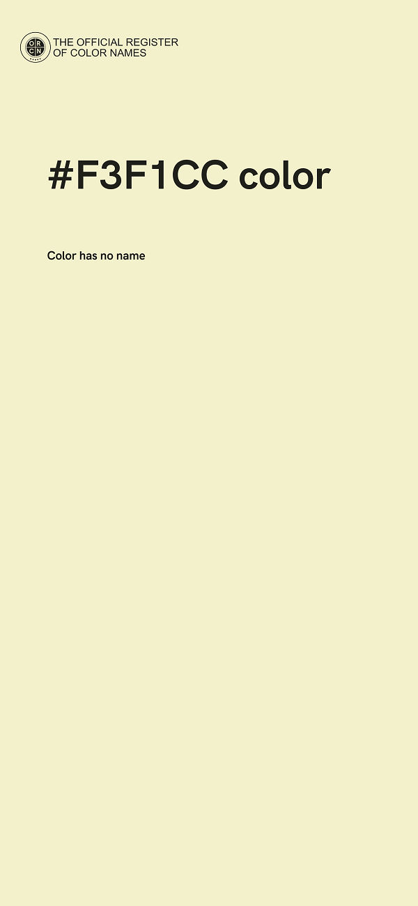#F3F1CC color image