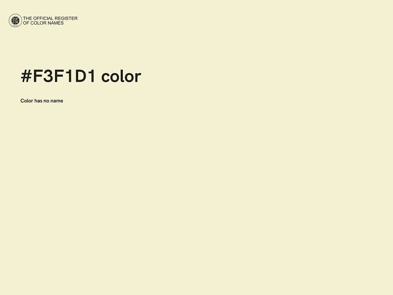 #F3F1D1 color image