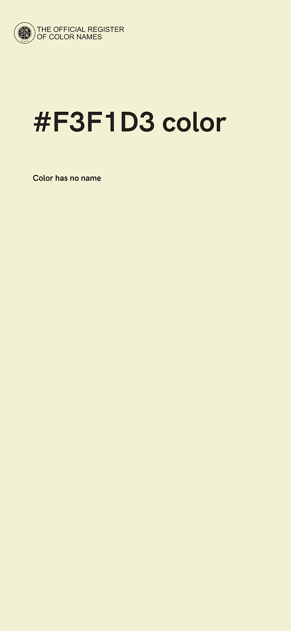 #F3F1D3 color image