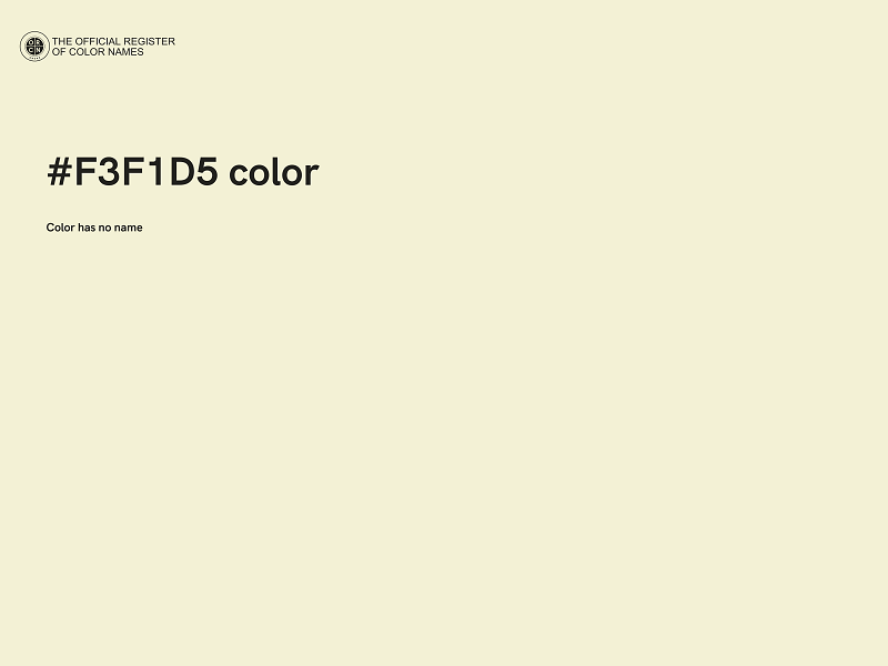 #F3F1D5 color image