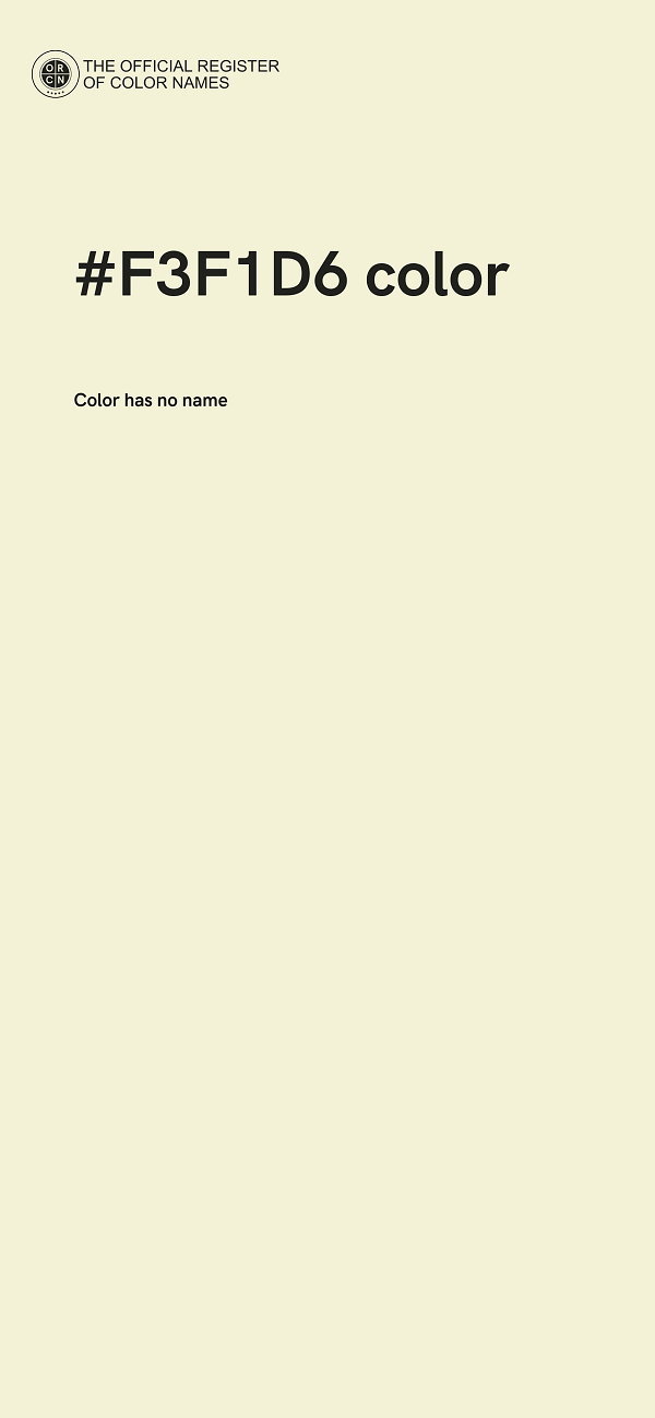 #F3F1D6 color image