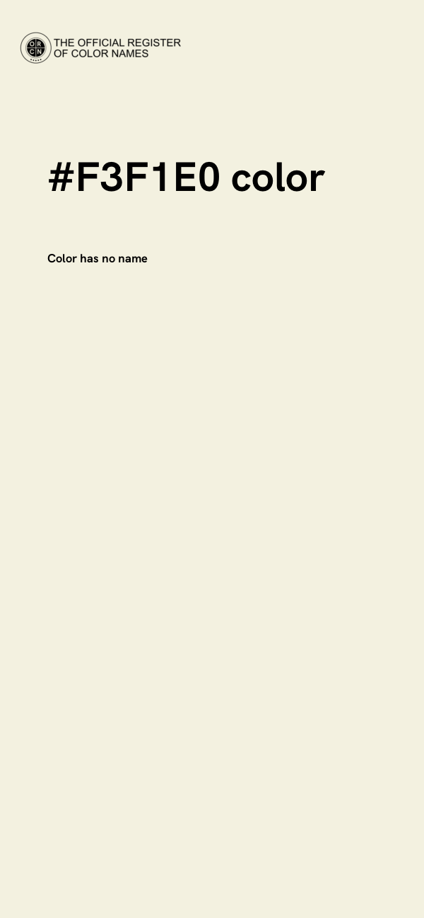 #F3F1E0 color image