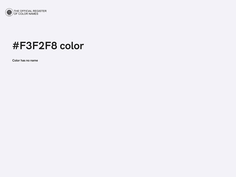 #F3F2F8 color image