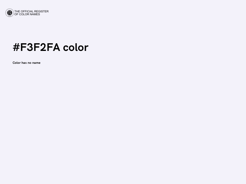 #F3F2FA color image