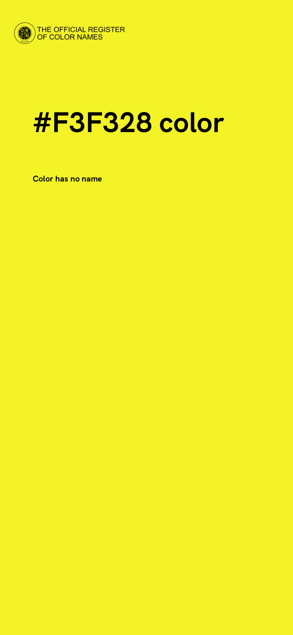 #F3F328 color image