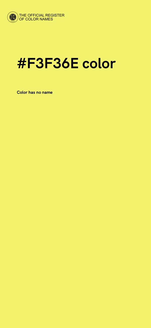 #F3F36E color image