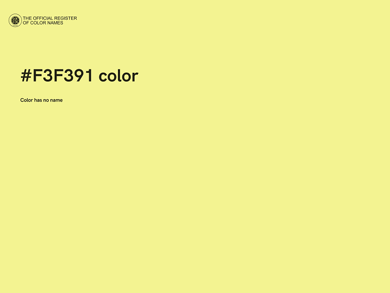 #F3F391 color image