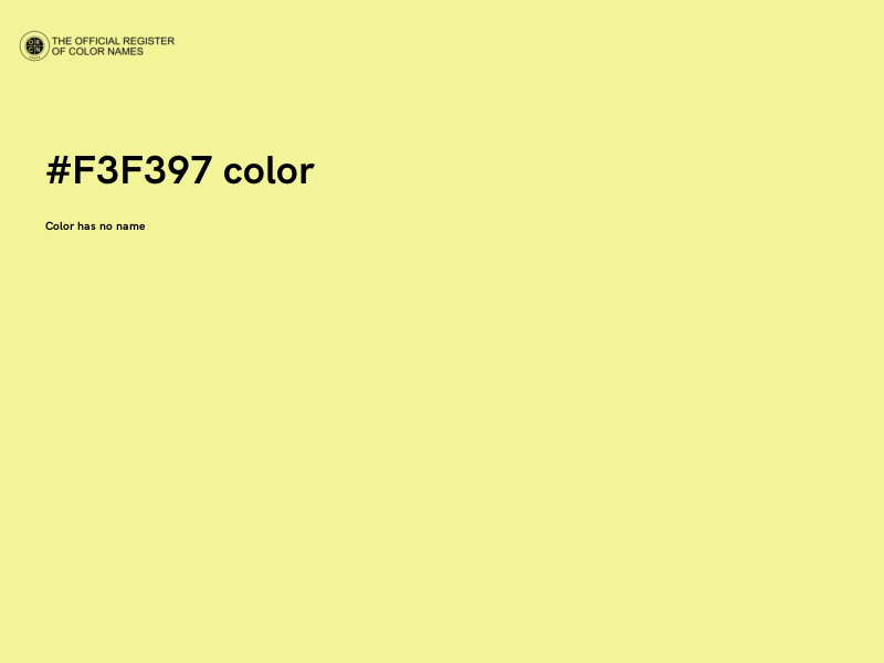 #F3F397 color image